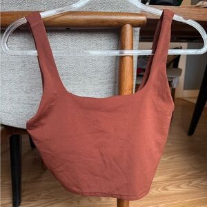 All in Motion Women's Copper Crop Top - Activewear with Built in Bra